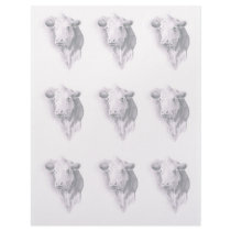 STATIONERY WITH COW BACKGROUND: PENCIL CUSTOM LETTERHEAD