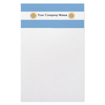 Stationery with Flag of Argentina