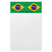Stationery with Flag of Brazil