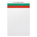 Stationery with Flag of Bulgaria