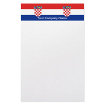 Stationery with Flag of Croatia