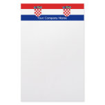 Stationery with Flag of Croatia
