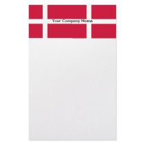 Stationery with Flag of Denmark