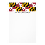 Stationery with Flag of Maryland