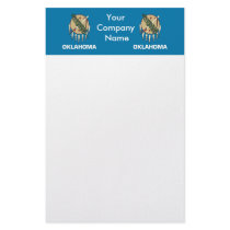 Stationery with Flag of Oklahoma