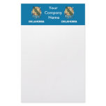 Stationery with Flag of Oklahoma