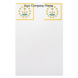 Stationery with Flag of Rhode Island