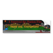 StationFire-nite-bumper Bumper Stickers