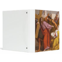 Stations of the Cross 5 Simon Carries the Cross Vinyl Binders