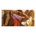 Stations of the Cross 5 Simon Carries the Cross Personalized Photo Card