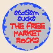 Statism Sucks Stickers