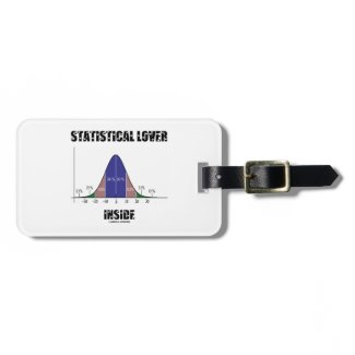Statistical Lover Inside (Bell Curve Humor) Travel Bag Tags