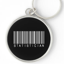 Statistician Bar Code Keychain