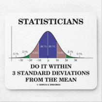 Statisticians Do It Within 3 Standard Deviations Mouse Pads