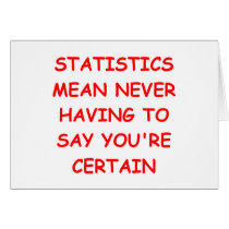 statistics greeting card