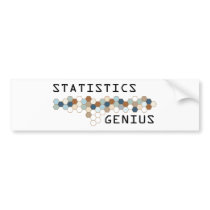 Statistics Genius bumper stickers
