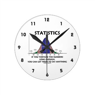 Statistics If You Torture The Numbers Long Enough Round Clocks