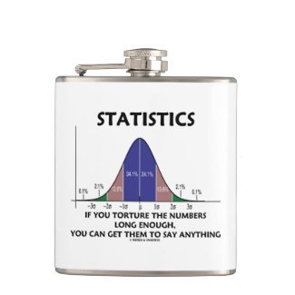 Statistics If You Torture The Numbers Long Enough Hip Flask