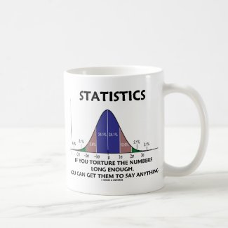 Statistics If You Torture The Numbers Long Enough Coffee Mug