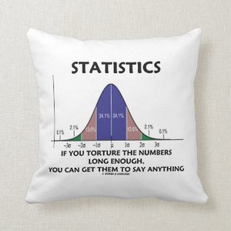 Statistics If You Torture The Numbers Long Enough Pillows