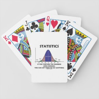 Statistics If You Torture The Numbers Long Enough Bicycle Card Deck
