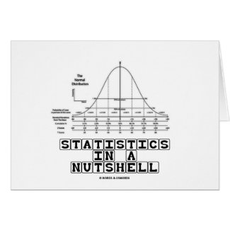 Statistics In A Nutshell (Stats Cheat Sheet) card
