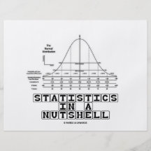 Statistics In A Nutshell (Stats Cheat Sheet) Flyer Design