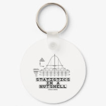Statistics In A Nutshell (Stats Cheat Sheet) keychains