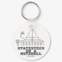 Statistics In A Nutshell (Stats Cheat Sheet) keychains