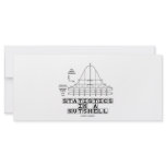 Statistics In A Nutshell (Stats Cheat Sheet) Personalized Rack Card