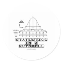 Statistics In A Nutshell (Stats Cheat Sheet) stickers