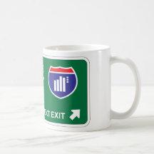 Statistics Next Exit Coffee Mugs