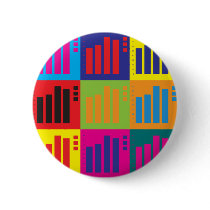 Statistics Pop Art buttons
