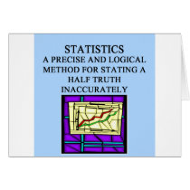 STATISTICS statistician humor Greeting Cards