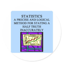 STATISTICS statistician humor Stickers