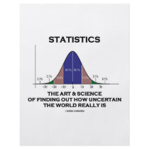Statistics The Art & Science Of Finding Out Quote Full Color Flyer