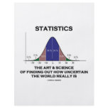 Statistics The Art &amp; Science Of Finding Out Quote Full Color Flyer