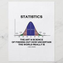 Statistics The Art & Science Of Finding Out Quote Full Color Flyer