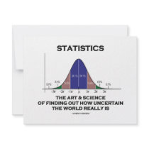 Statistics The Art & Science Of Finding Out Quote Personalized Invite