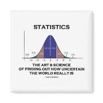 Statistics The Art & Science Of Finding Out Quote Magnet