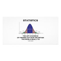 Statistics The Art & Science Of Finding Out Quote Photo Greeting Card
