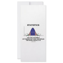 Statistics The Art & Science Of Finding Out Quote Rack Card Template