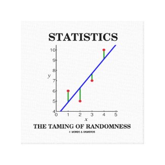 Statistics The Taming Of Randomness Stats Humor Canvas Print