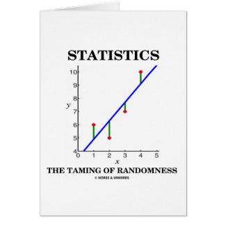 Statistics The Taming Of Randomness (Stats Humor) Cards