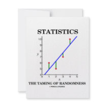 Statistics The Taming Of Randomness (Stats Humor) invitations by wordsunwords Statistics The Taming Of Randomness (Stats Humor) invitations
