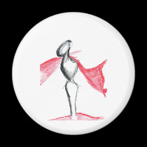 Statua Pallid Red magnets