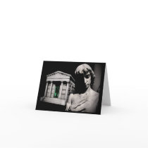 Statue and Tomb Greeting Card