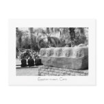 Statue at Egyptian museum, Cairo, Egypt postcards