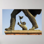 Statue at Memento Park in Budapest, Hungary Poster