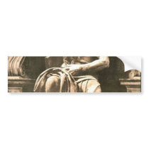 Statue by Michael Angelo, "The Seated Moses", Rome Bumper Sticker